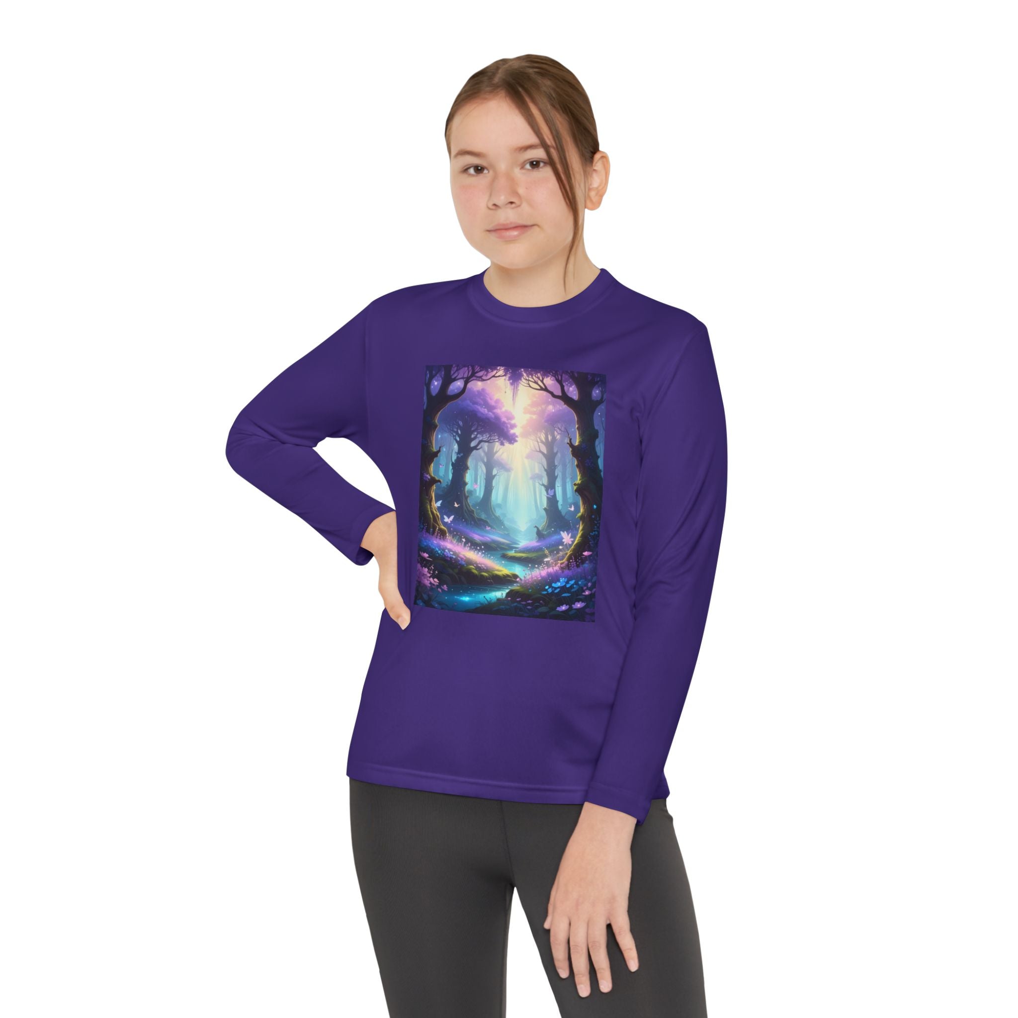 Enchanted Forest Youth Long Sleeve Competitor Tee