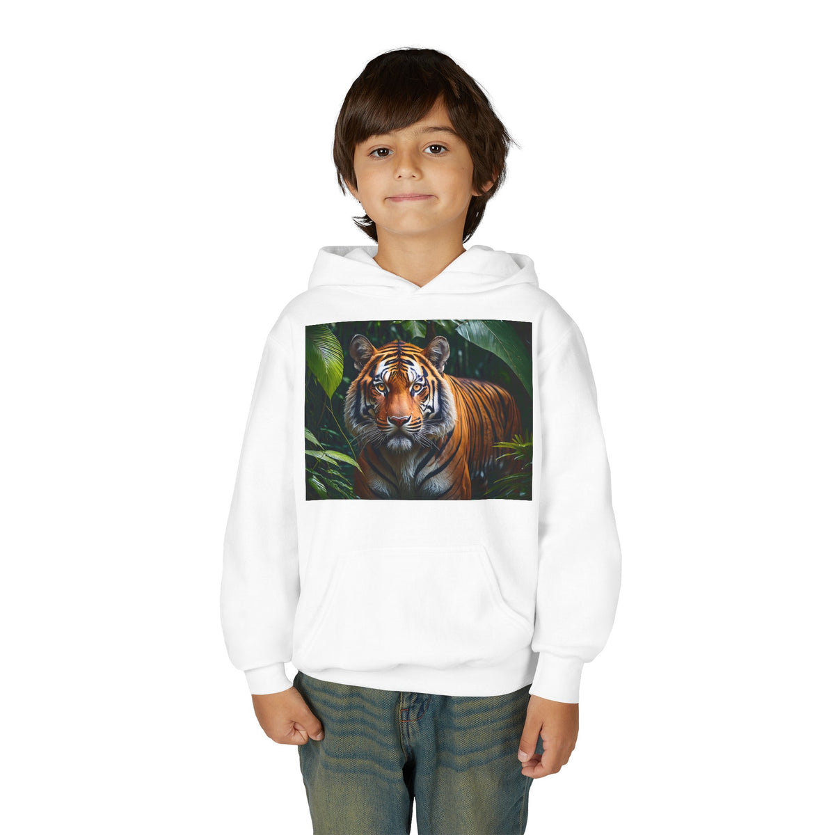 Tiger Youth Heavy Blend Hooded Sweatshirt