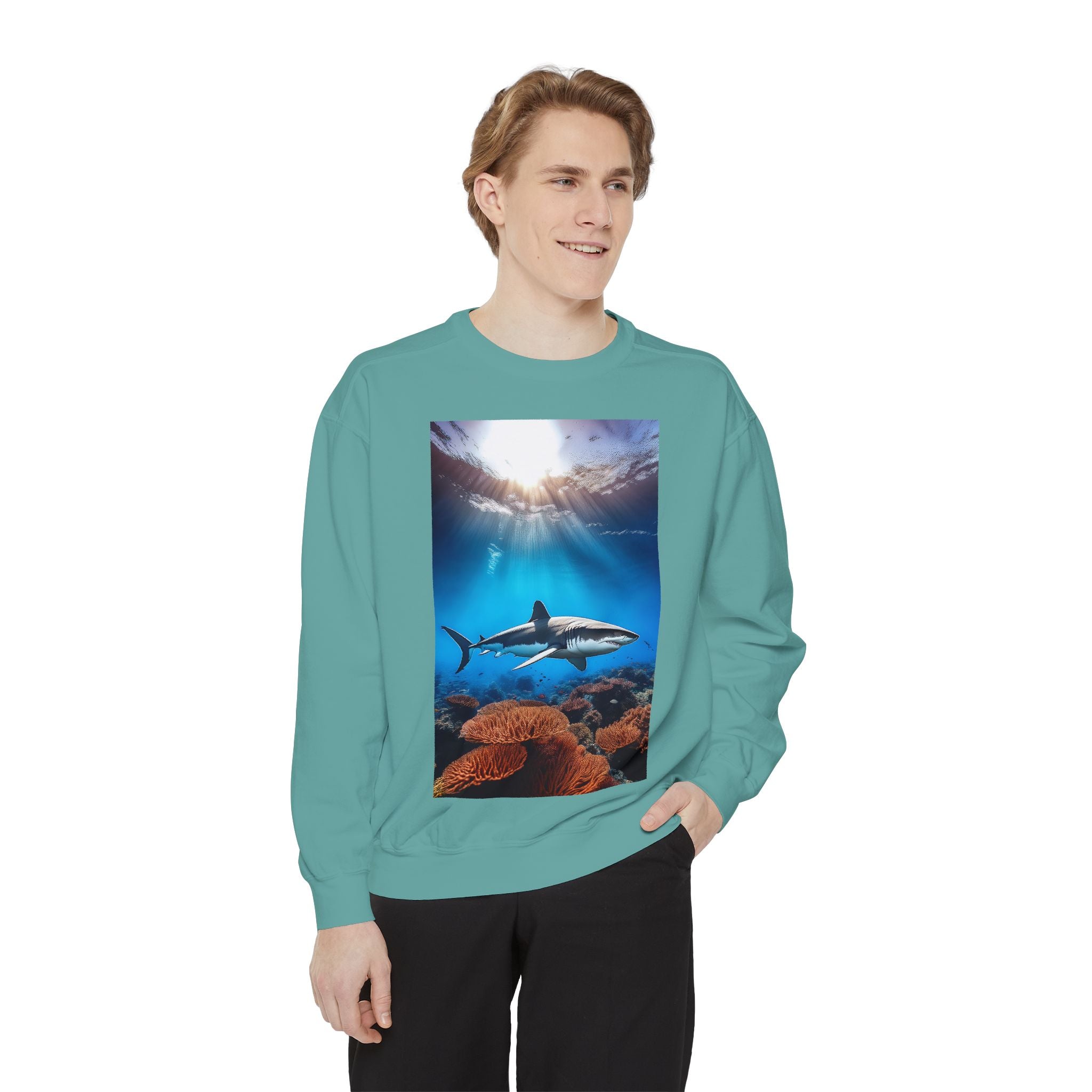 Shark Ocean Scene Sweatshirt