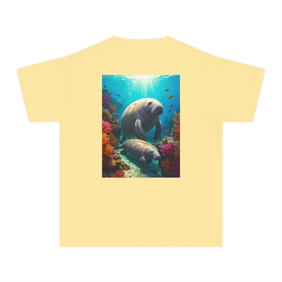 Manatee & Cub Youth Midweight Tee