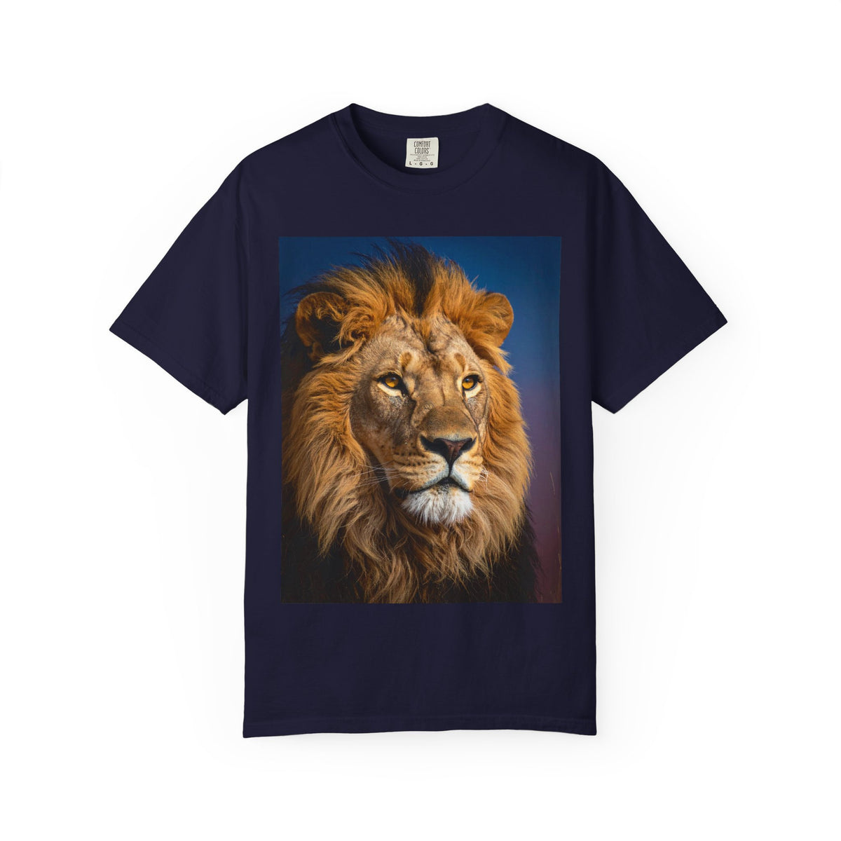 Lion Portrait T-Shirt — Majestic Wildlife Tee