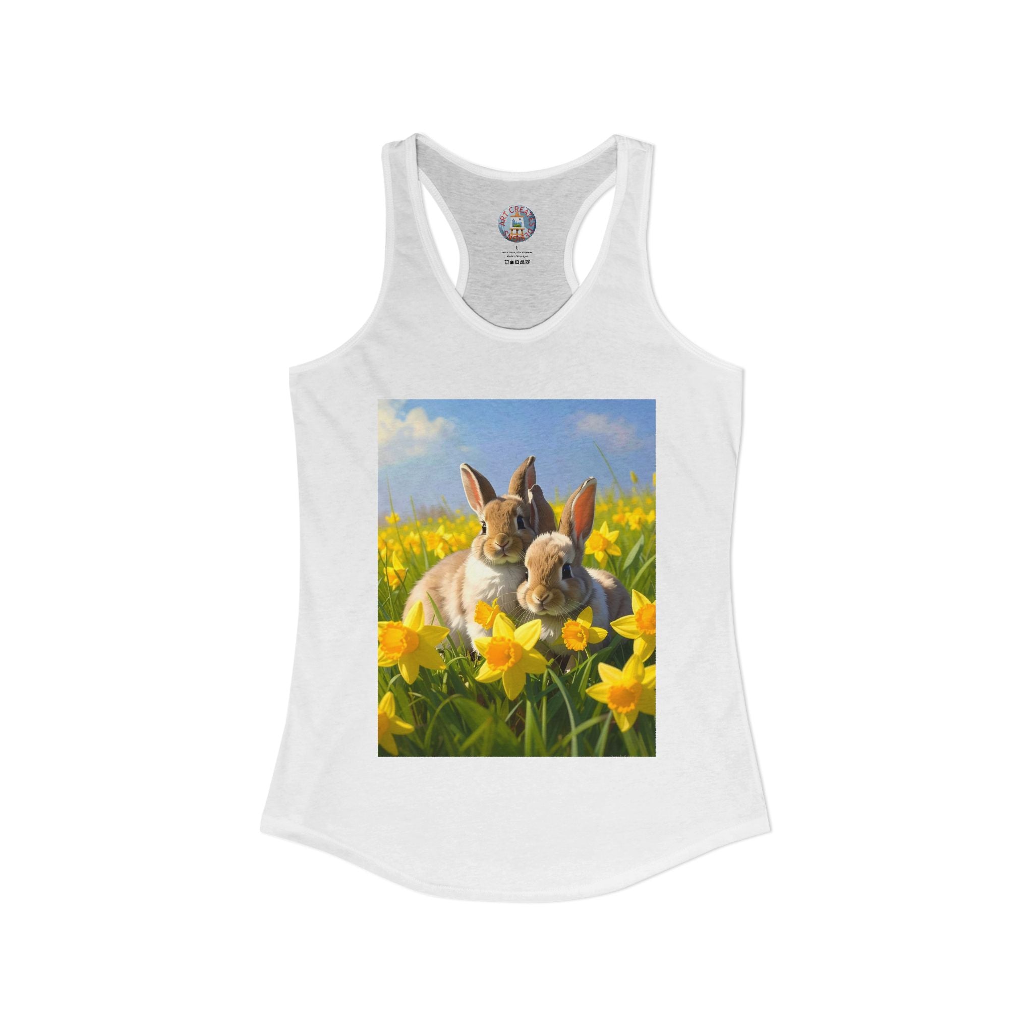Bunnies-Women's Ideal Racerback Tank