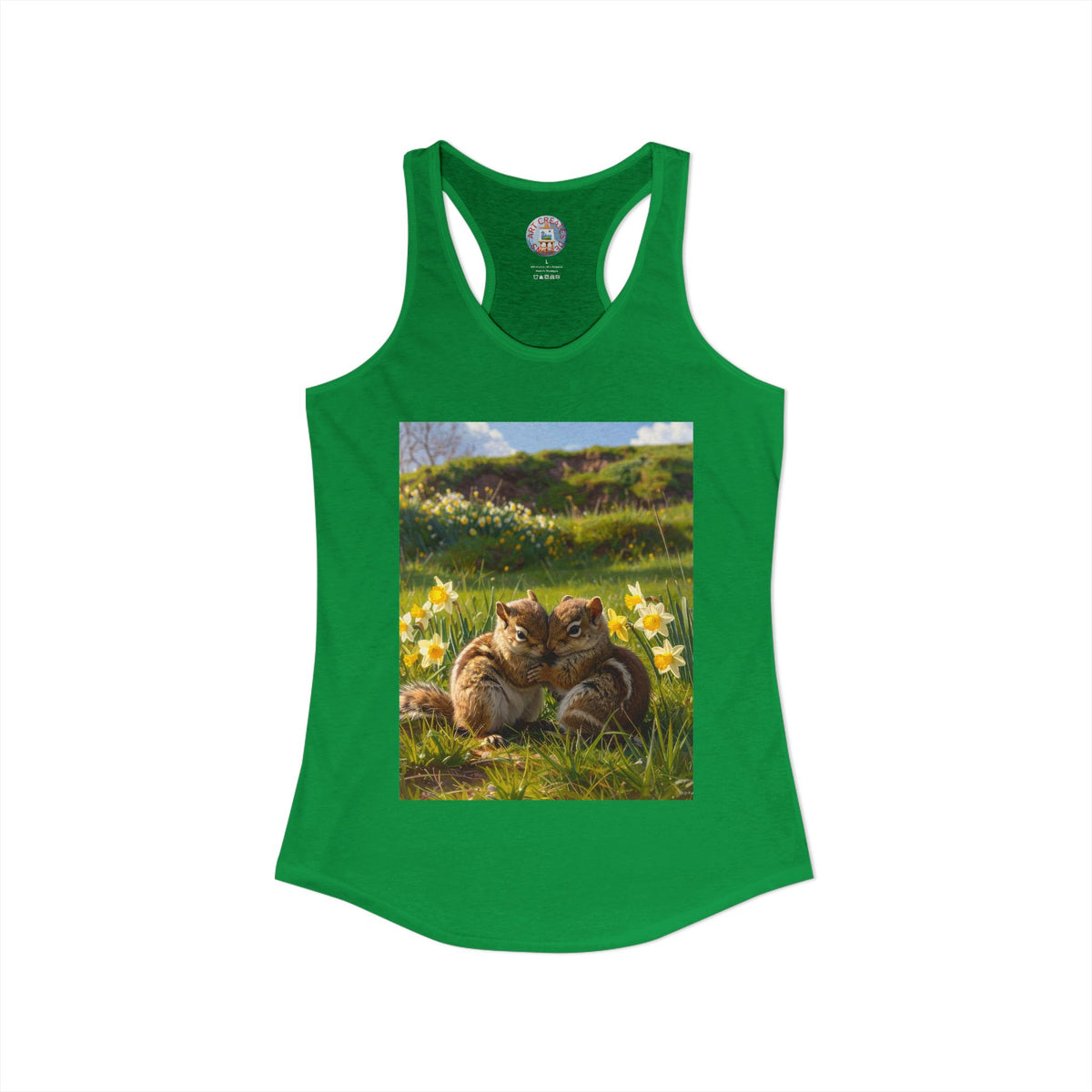 Chipmunks-Women's Ideal Racerback Tank