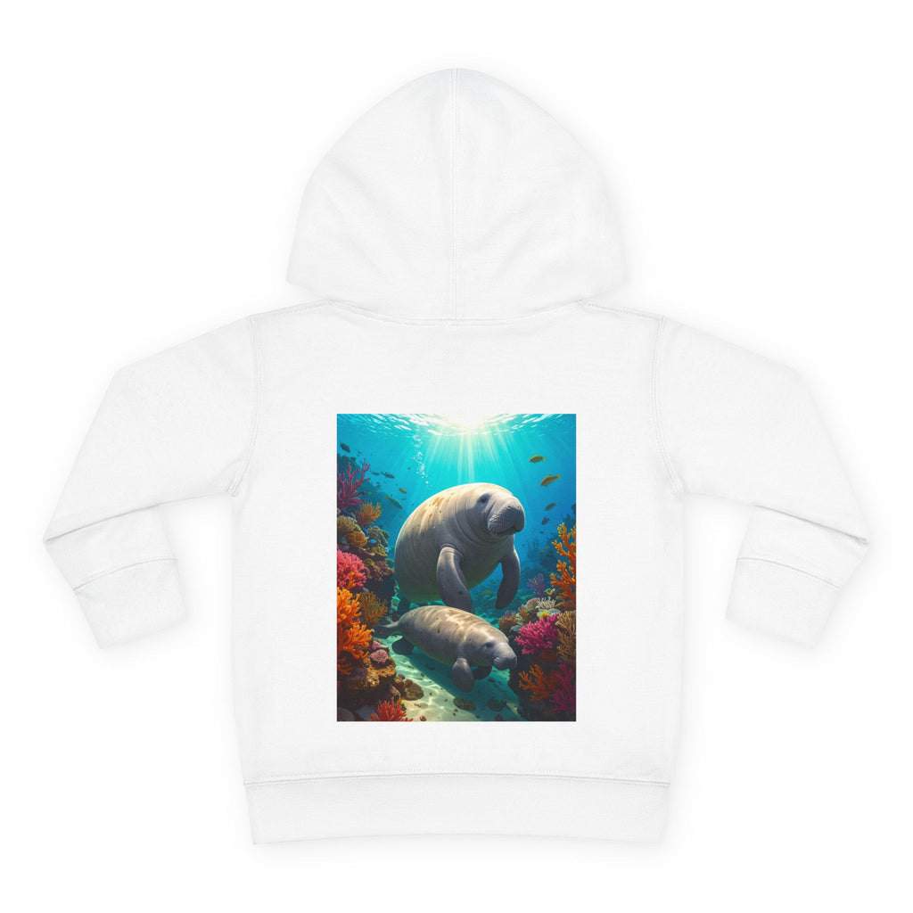 Manatee & Cub Toddler Pullover Fleece Hoodie