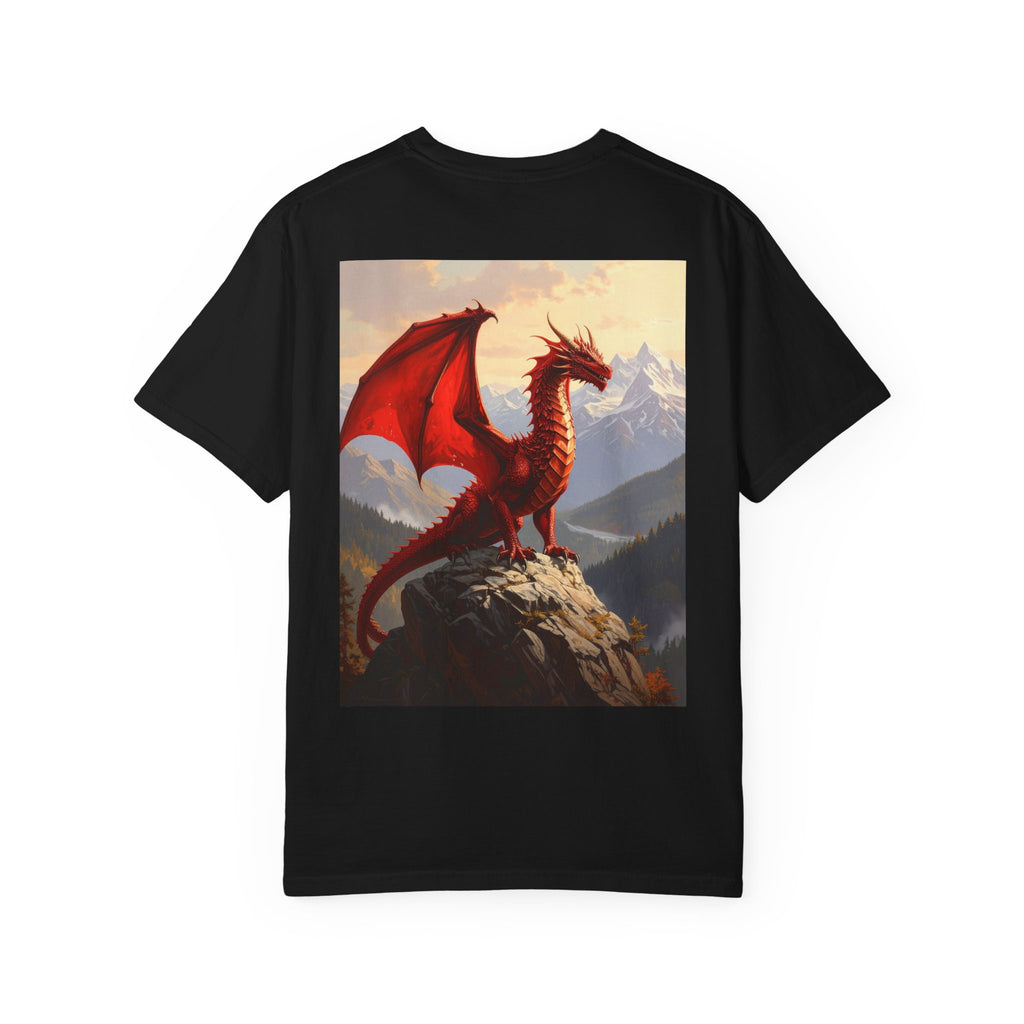 Red Dragon Mountain T-Shirt — Fantasy Dragon Tee