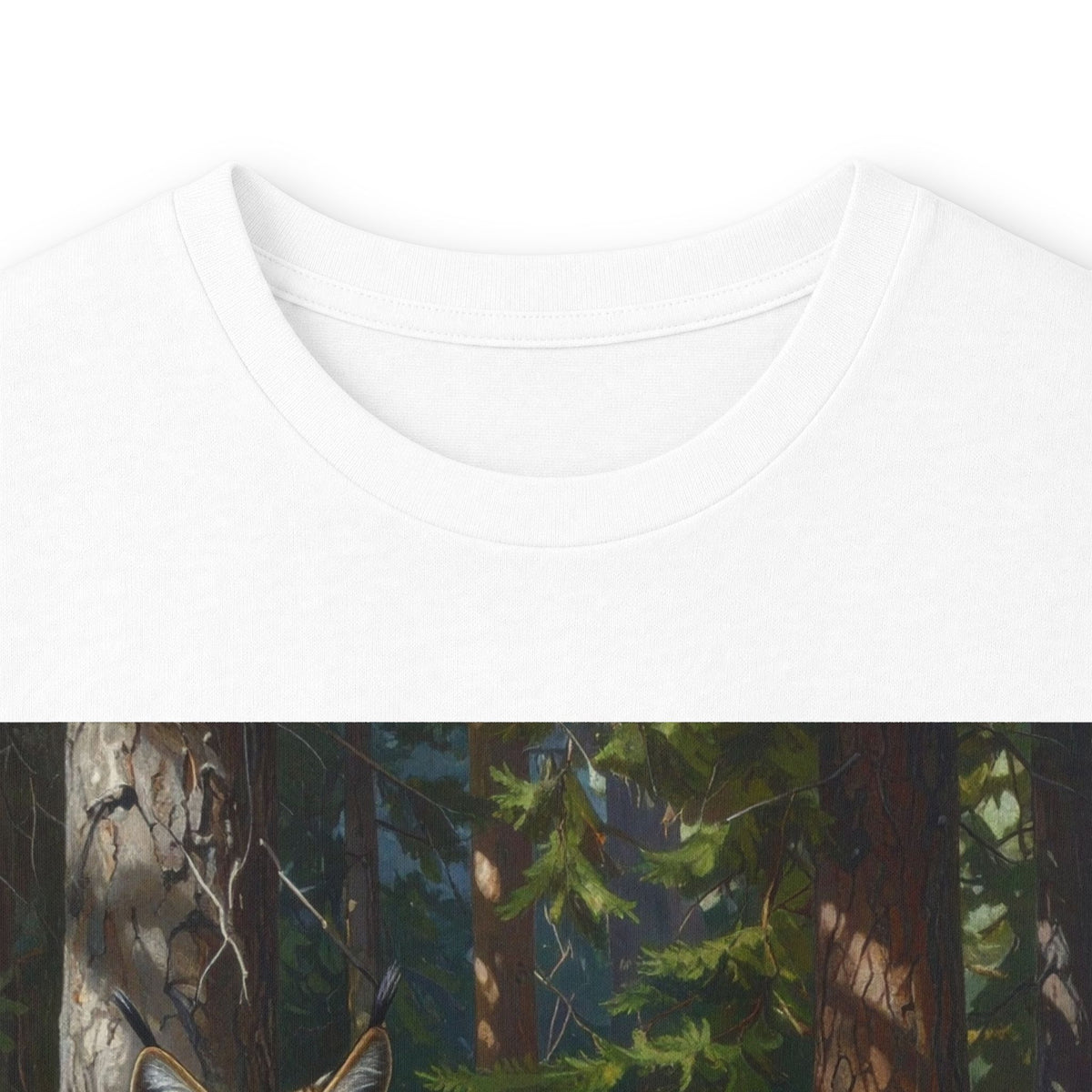 Bobcat Wilderness Long Sleeve Tee — Realistic Forest Cat Graphic