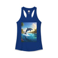 Dolphin-Women's Ideal Racerback Tank