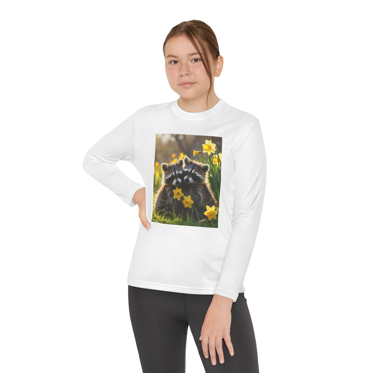 Baby Racoons Youth Long Sleeve Competitor Tee