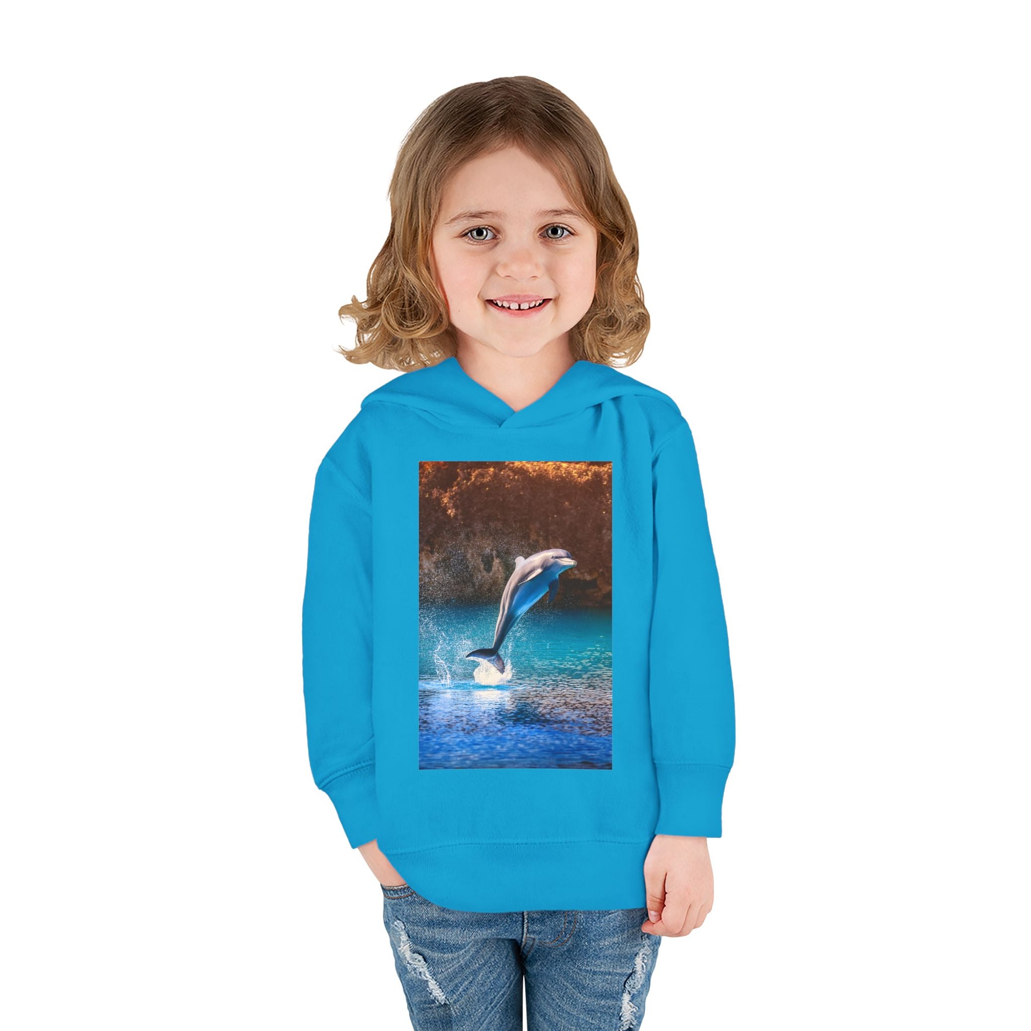 Dolphin Toddler Pullover Fleece Hoodie