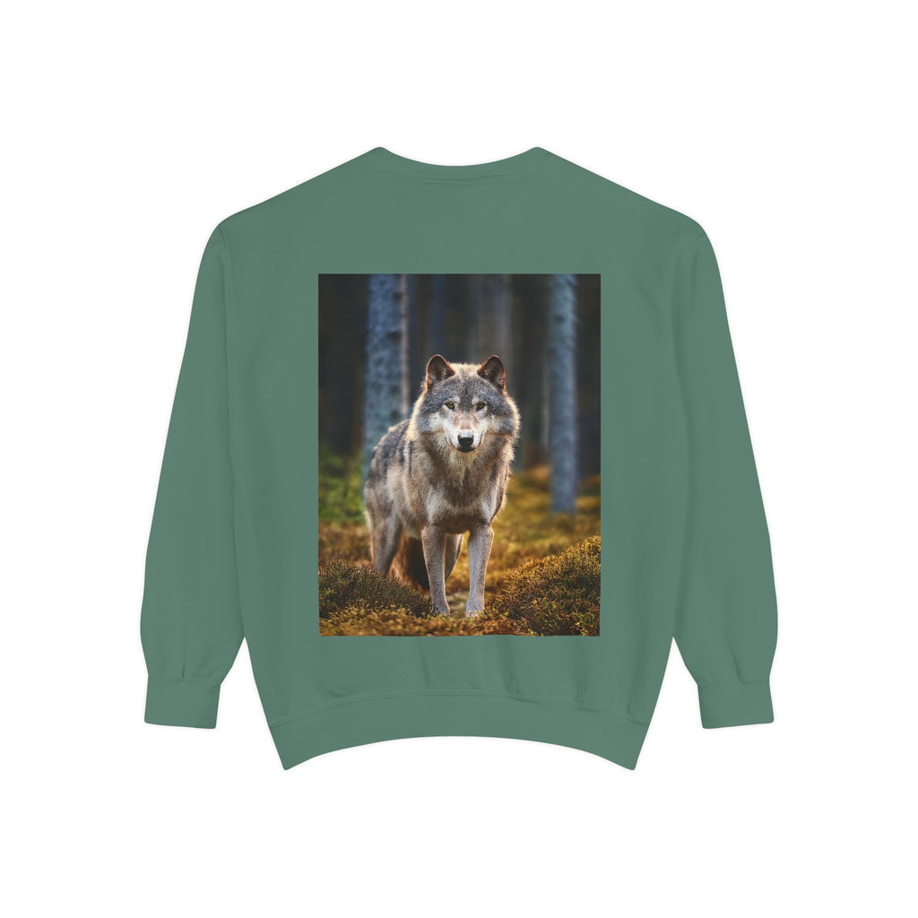Wolf Forest Sweatshirt — Majestic Wolf Graphic Crewneck