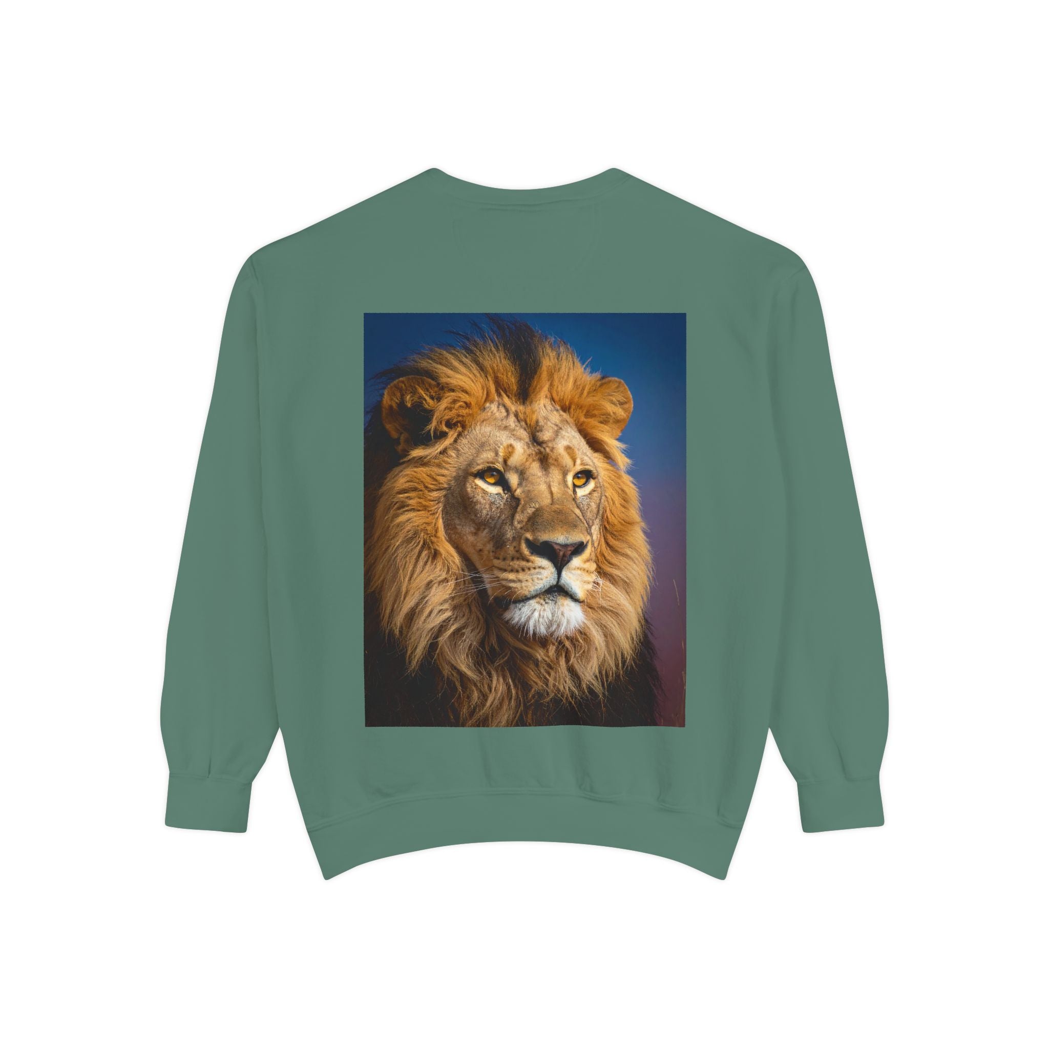 Lion Portrait Sweatshirt — Majestic Lion Graphic Crewneck