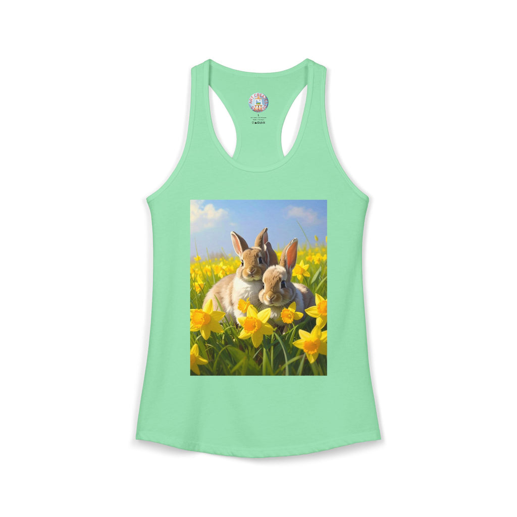 Bunnies-Women's Ideal Racerback Tank