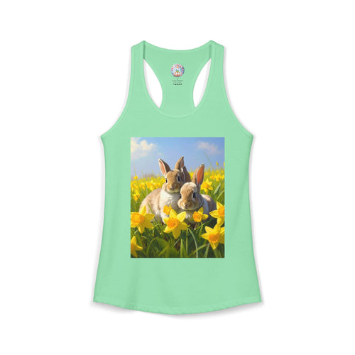 Bunnies-Women's Ideal Racerback Tank