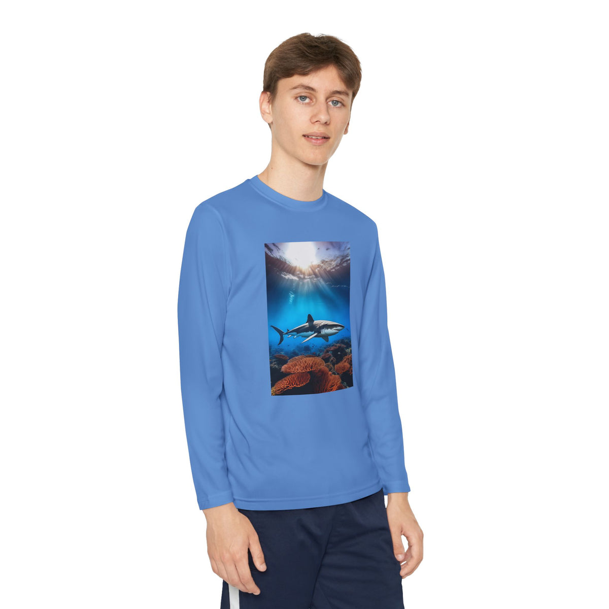 Shark Youth Long Sleeve Competitor Tee