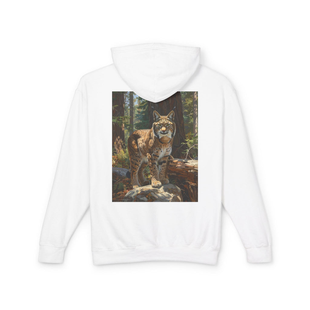 Bobcat Forest Hoodie — Wildcat Nature Graphic Sweatshirt