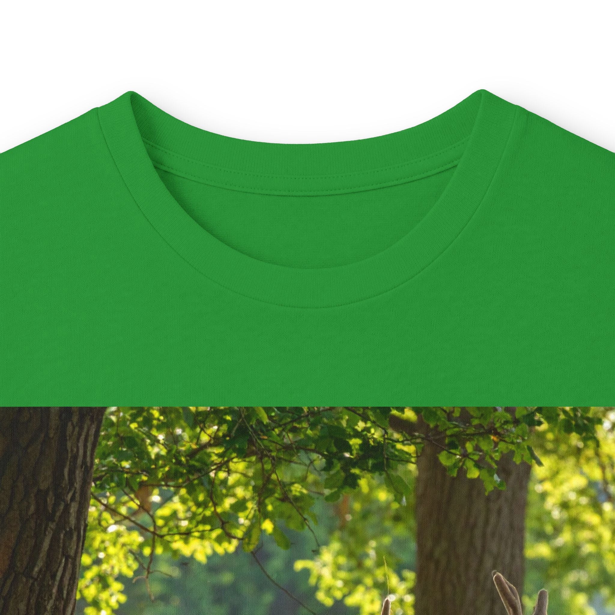 Deer in Sunlight Long Sleeve Tee — Nature Wildlife Photo Shirt