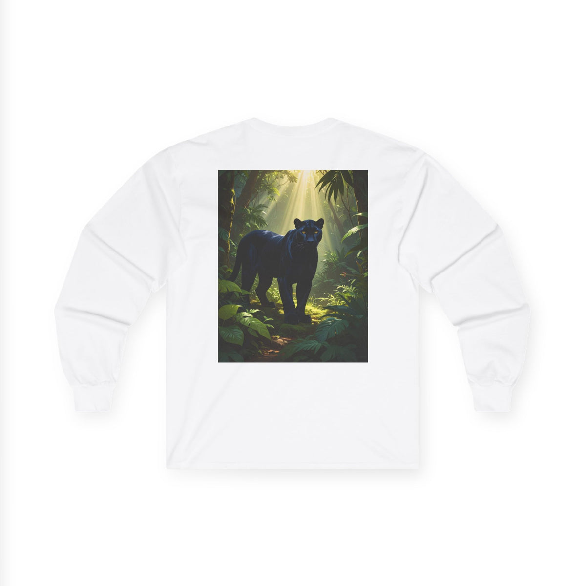Panther in Sunlit Jungle Long Sleeve Tee