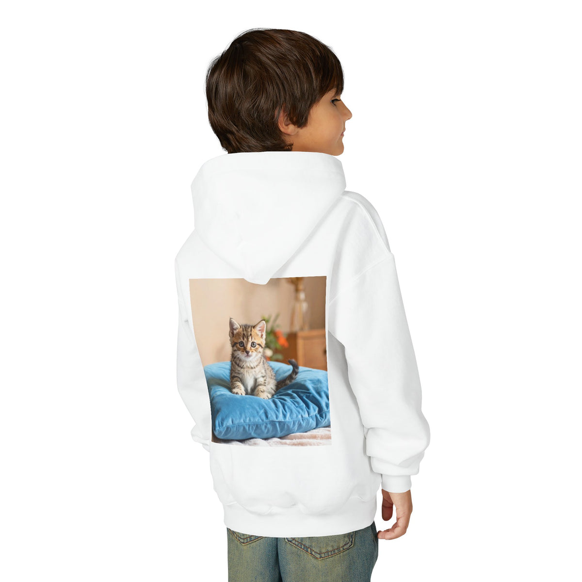 Kitten Youth Heavy Blend Hooded Sweatshirt