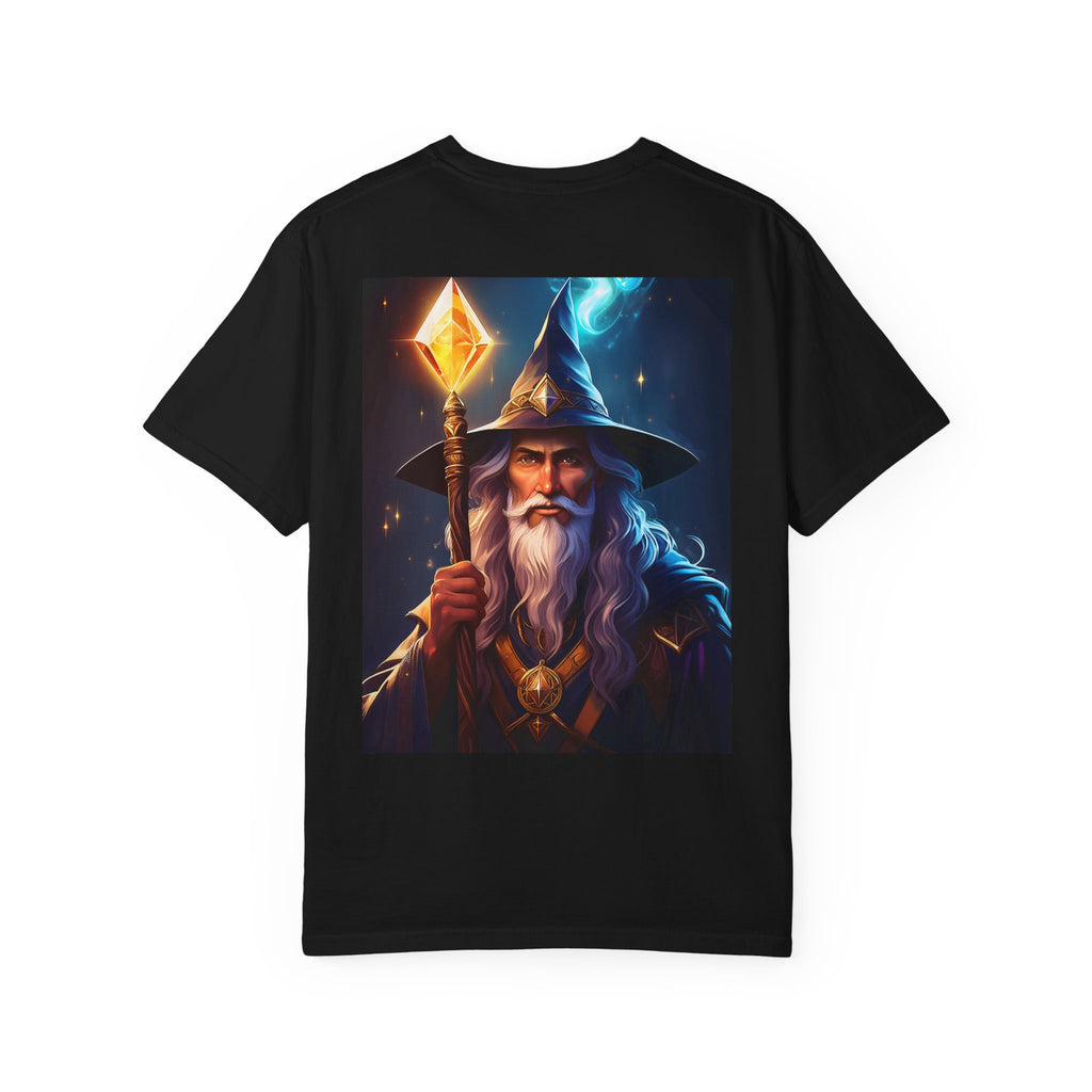 Wizard Portrait T‑Shirt — Mystic Mage Graphic Tee