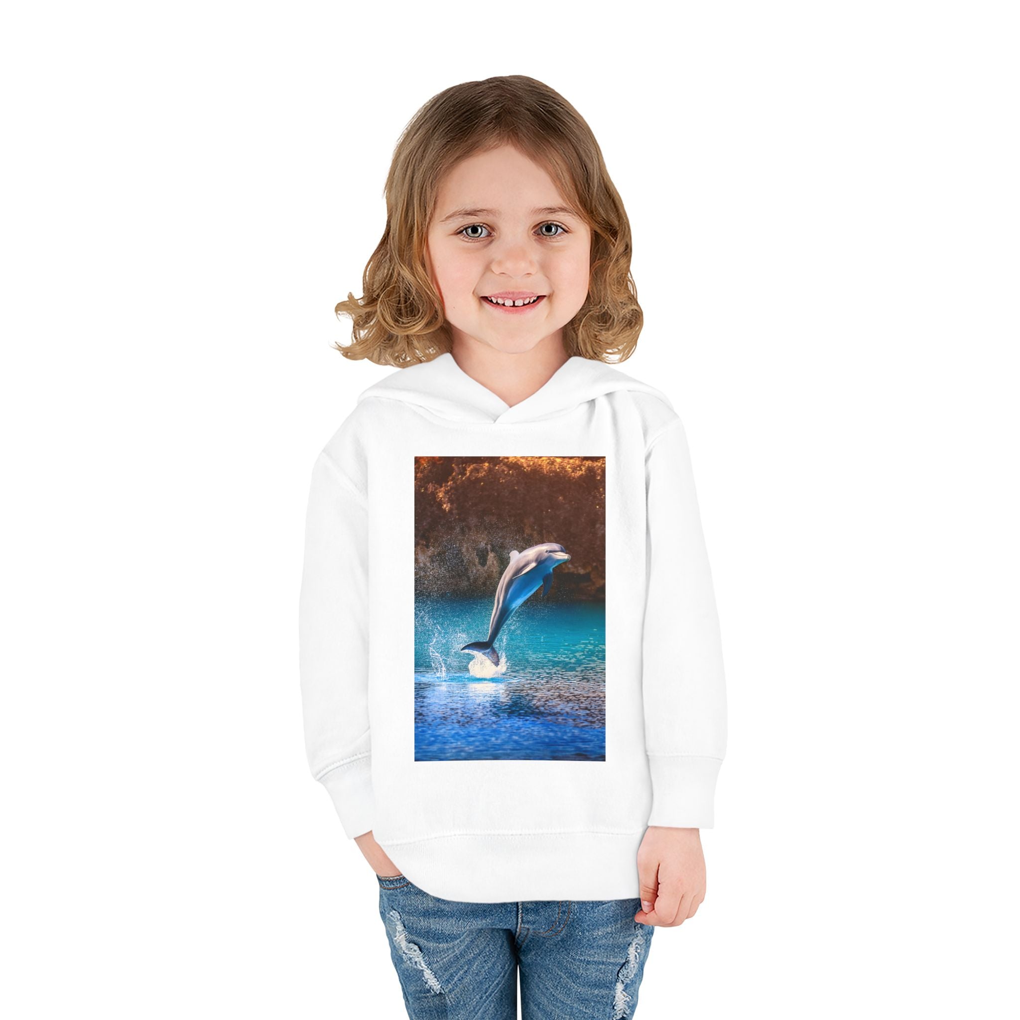 Dolphin Toddler Pullover Fleece Hoodie