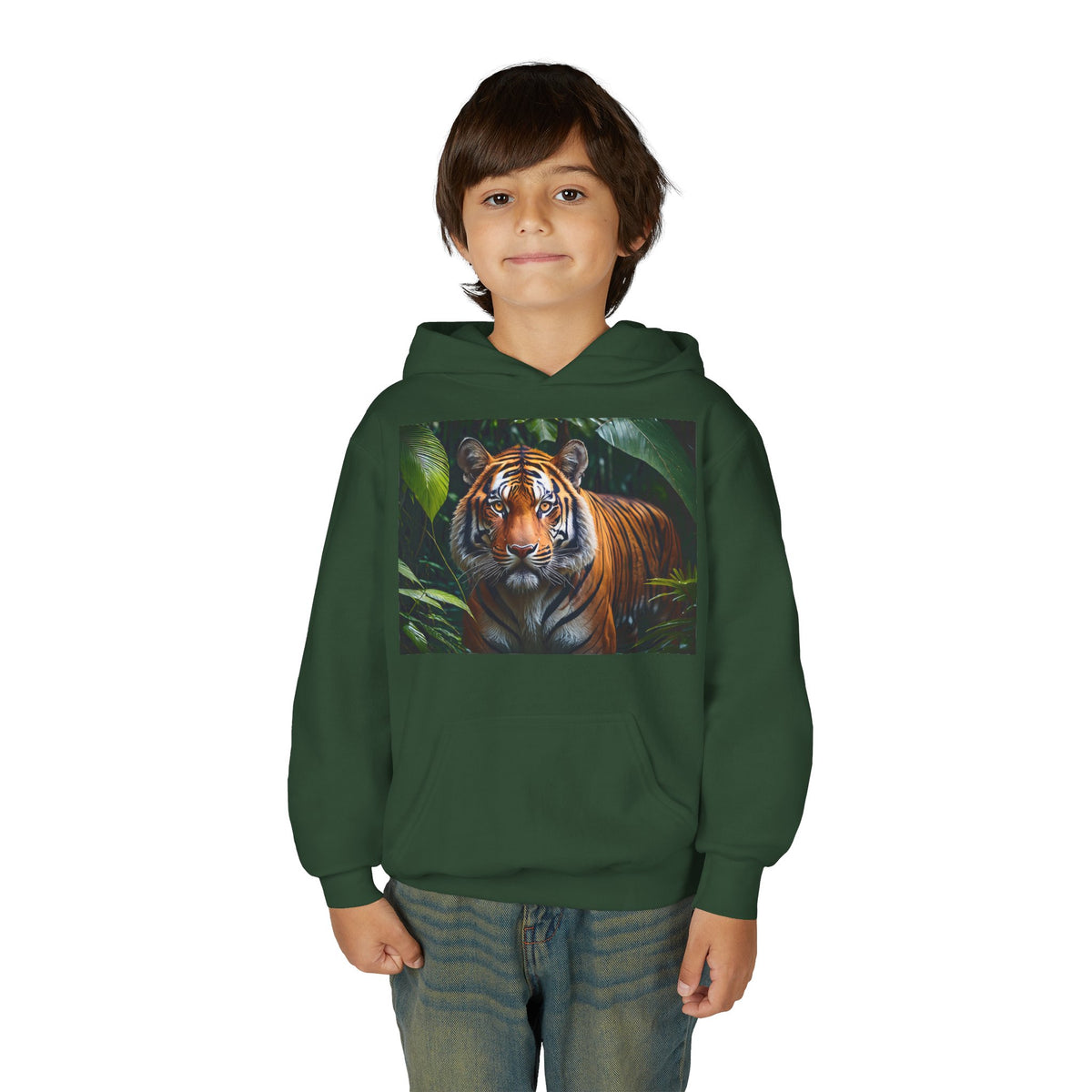Tiger Youth Heavy Blend Hooded Sweatshirt