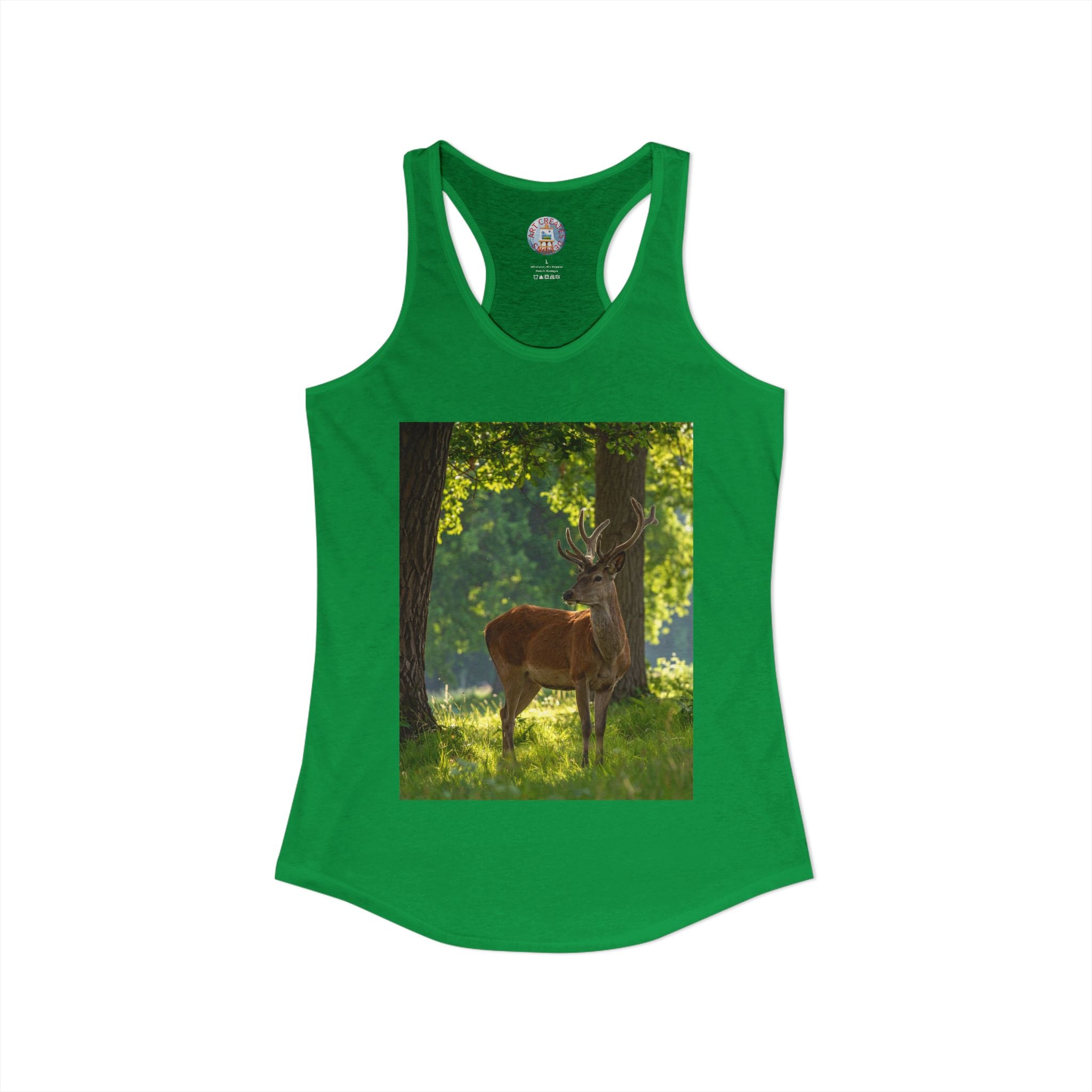 Deer-Women's Ideal Racerback Tank