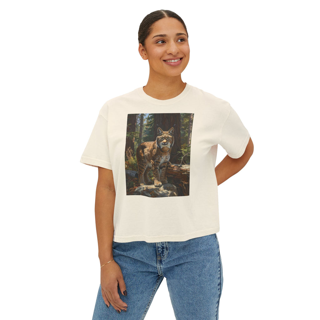 Mountain Bobcat Graphic Tee — Vintage Wilderness Cat Shirt