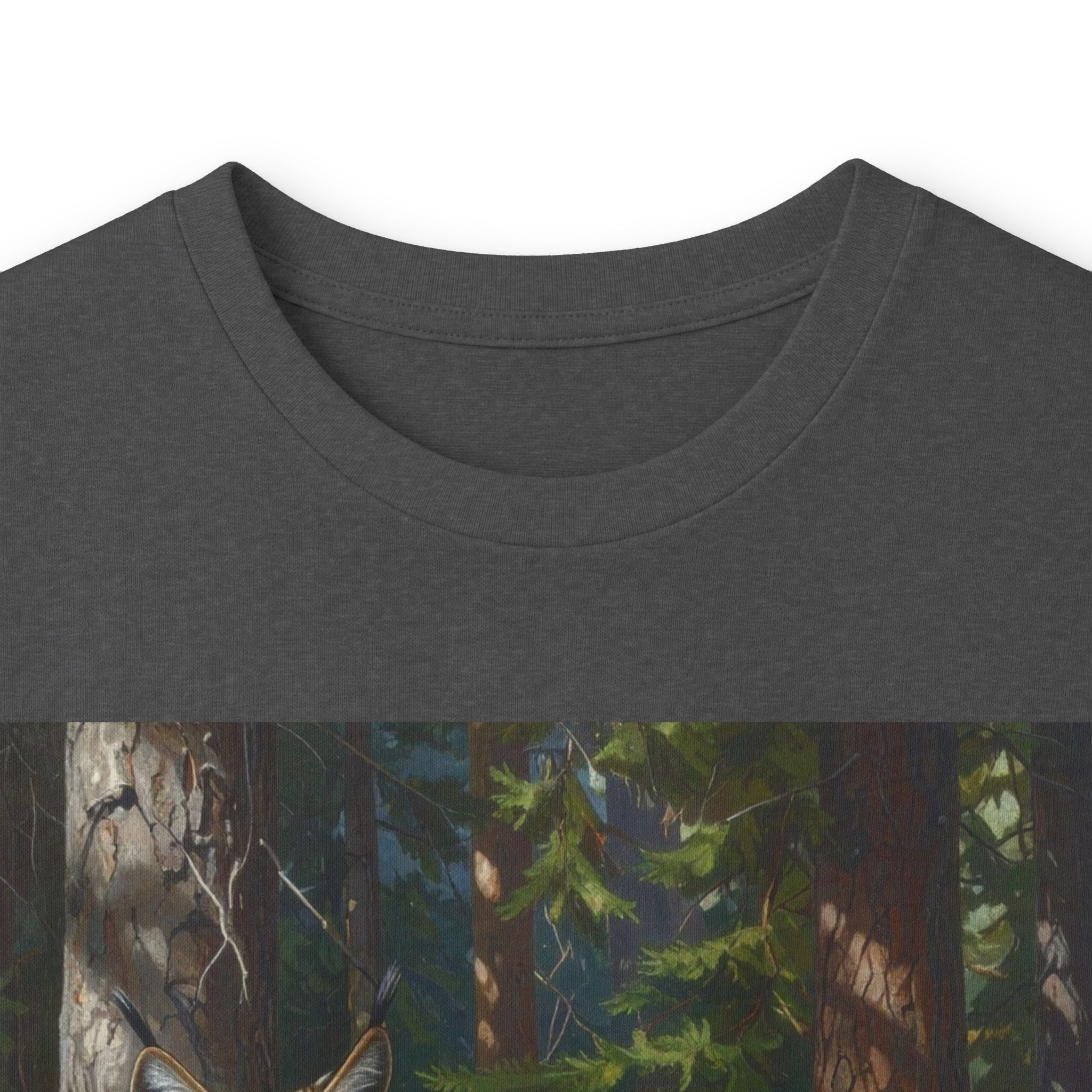 Bobcat Wilderness Long Sleeve Tee — Realistic Forest Cat Graphic