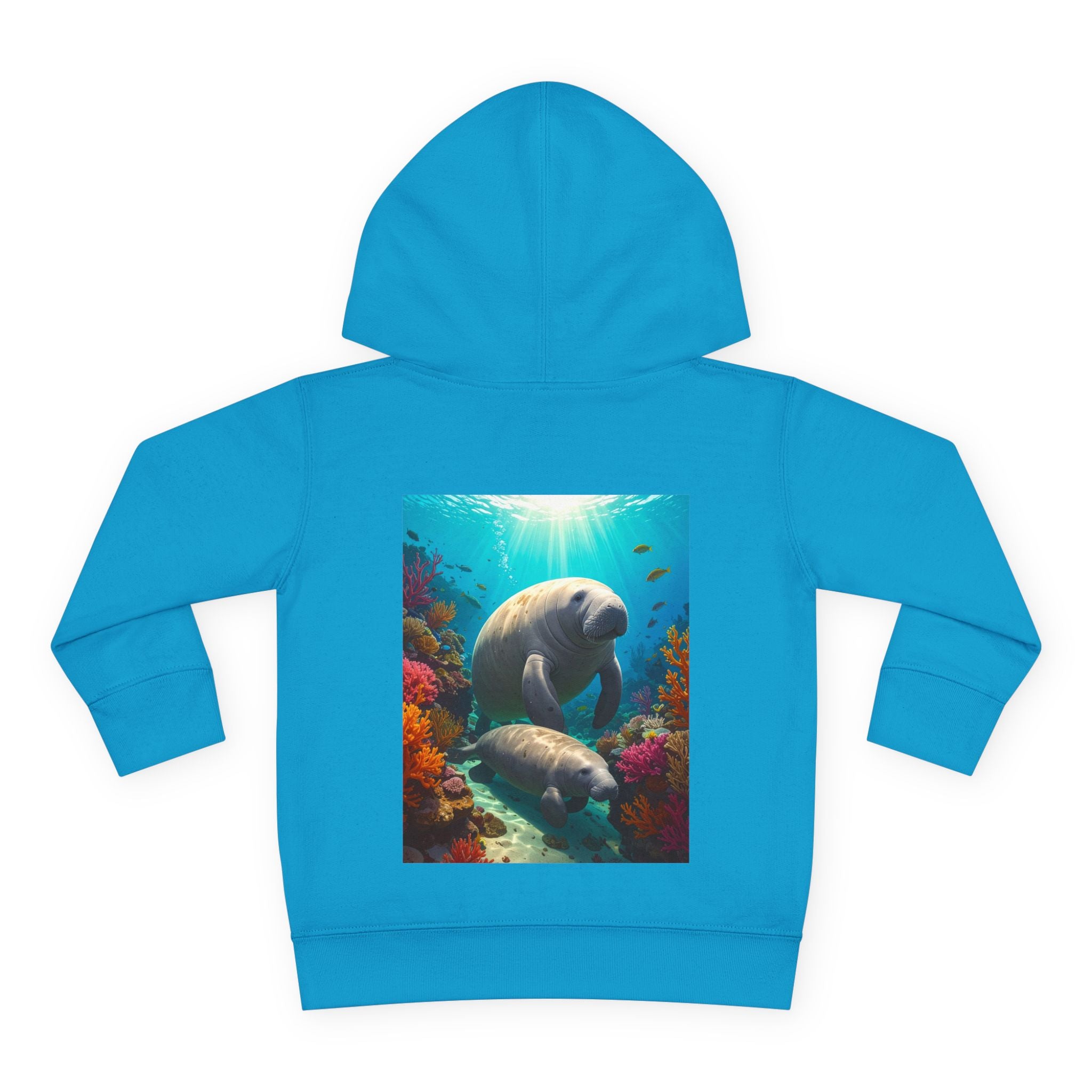 Manatee & Cub Toddler Pullover Fleece Hoodie