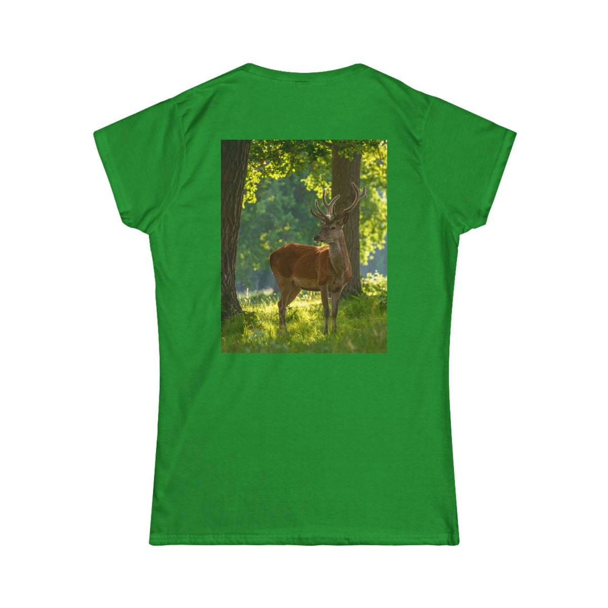 Deer-Women's Tee — Classic White Softstyle T-Shirt
