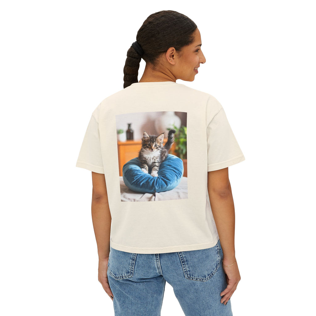Pillow Kitten-Women's Boxy Tee