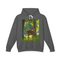 Deer in Sunlit Forest Hoodie — Nature Wildlife Photo Sweatshirt