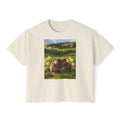 Cute Chipmunks Cuddle Tee — Cozy Spring Chipmunks' Graphic Women's Boxy Tee