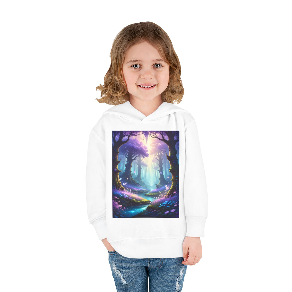 Enchanted Forest Toddler Pullover Fleece Hoodie