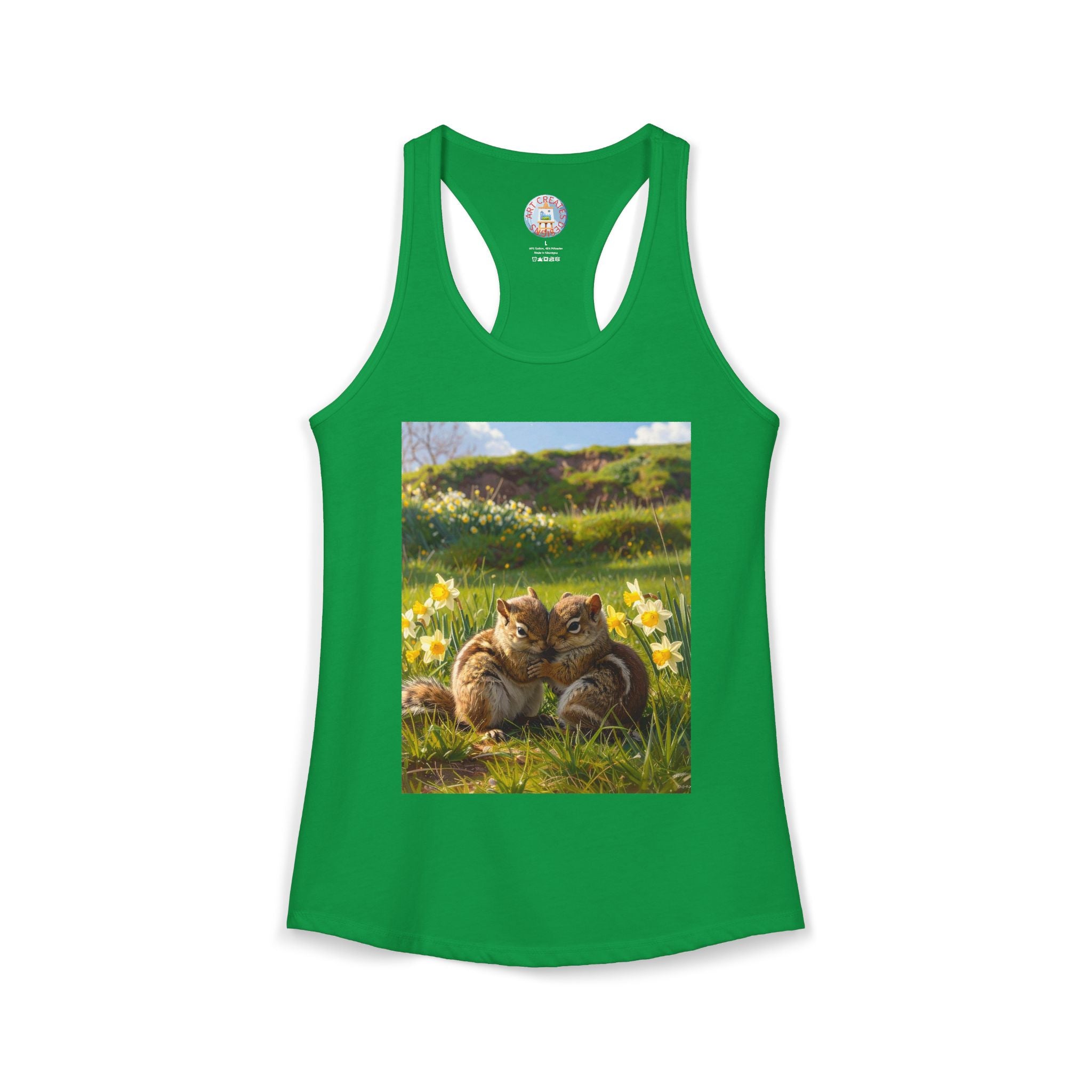 Chipmunks-Women's Ideal Racerback Tank