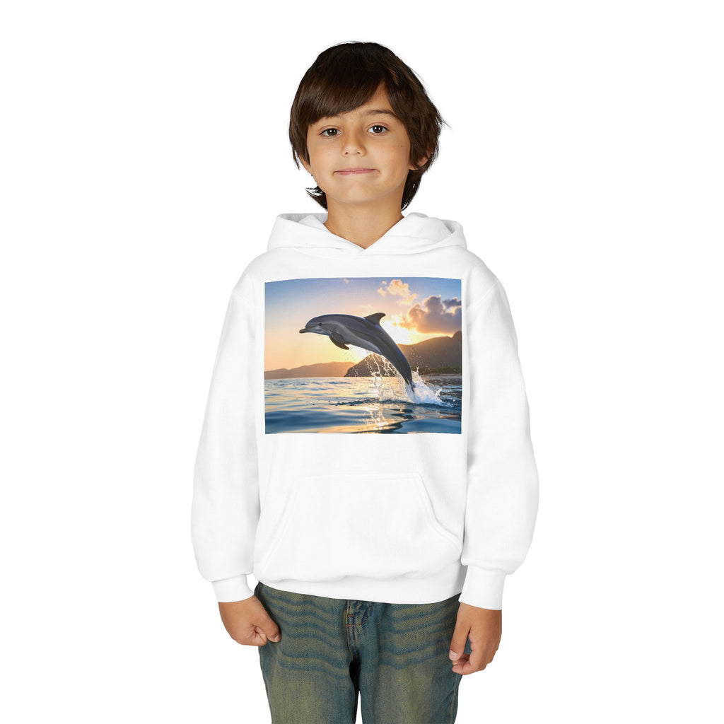 Dolphin Youth Heavy Blend Hooded Sweatshirt