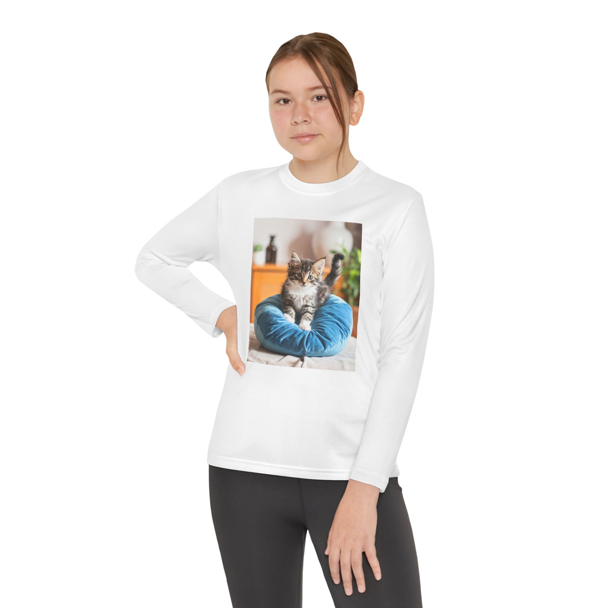 Kitten Youth Long Sleeve Competitor Tee