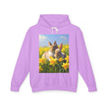 Bunny in Daffodils Hoodie — Cute Spring Rabbit Graphic Sweatshirt