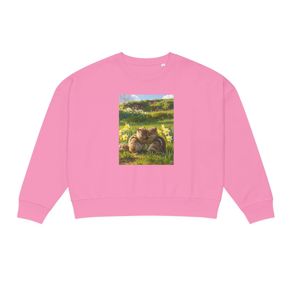 Cozy Chipmunks in Daffodil Meadow Sweatshirt