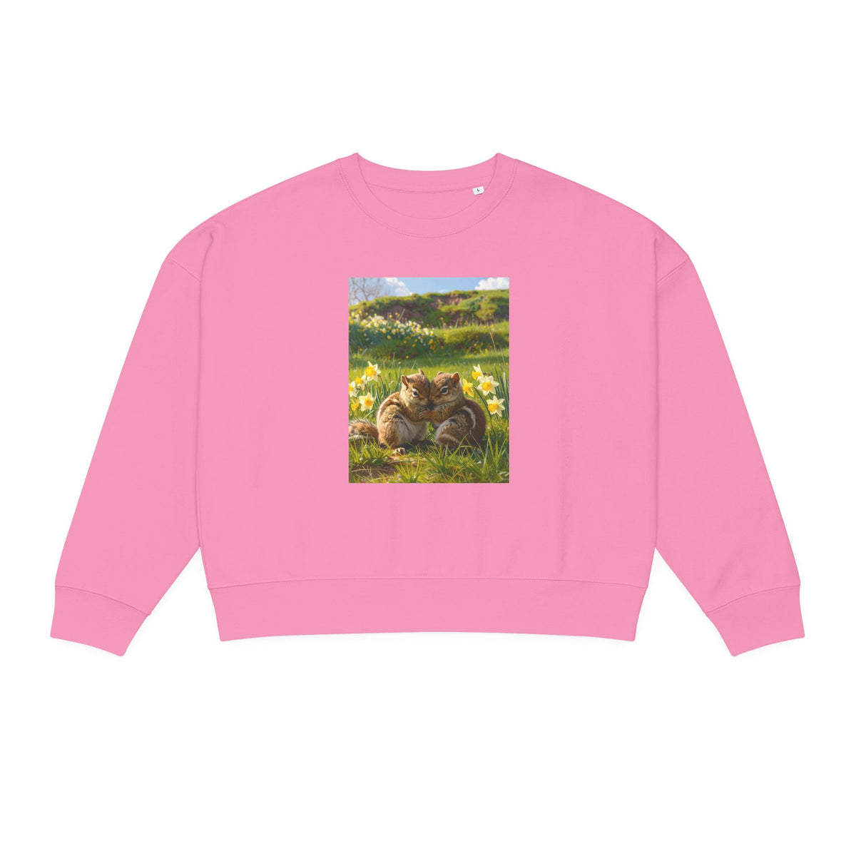 Cozy Chipmunks in Daffodil Meadow Sweatshirt